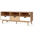 z Scandi Look TV Cabinet Entertainment Unit Stand Wooden Storage 140cm